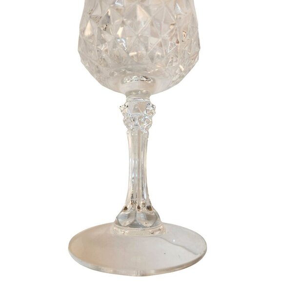 Vintage Crystal Wine Goblets Set Of 2 Elegant Glassware " Cristal d'Arques Wine - Picture 5 of 9